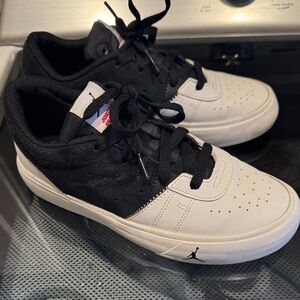 Jordan Black and White Boys Sneakers